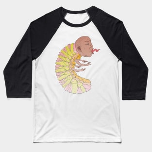 Larva Head Baseball T-Shirt